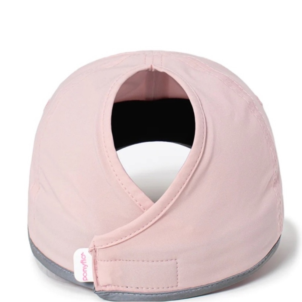 Ponyflo Performance Ponytail Hat Pink Reflective - Picture 2 of 8